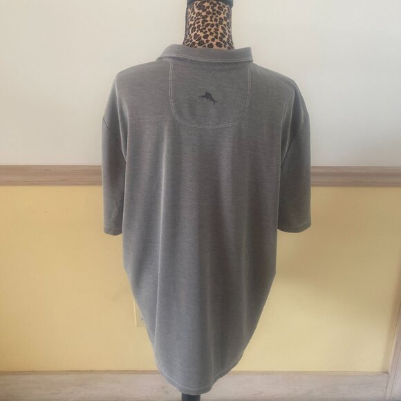 Tommy Bahama Men's Gray Soft Collared Polo Shirt Size‎ XL H21 - Picture 3 of 6
